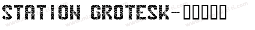 station grotesk字体转换